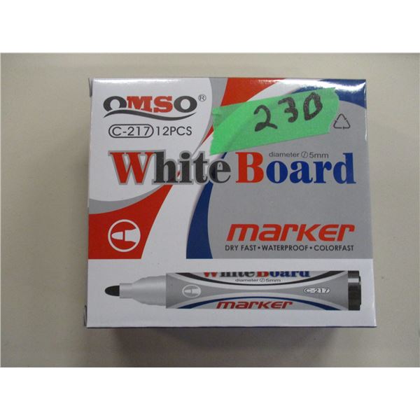 NEW (STORE CLOSE-OUT):  GLUE WHITE BOARD MARKERS (12)