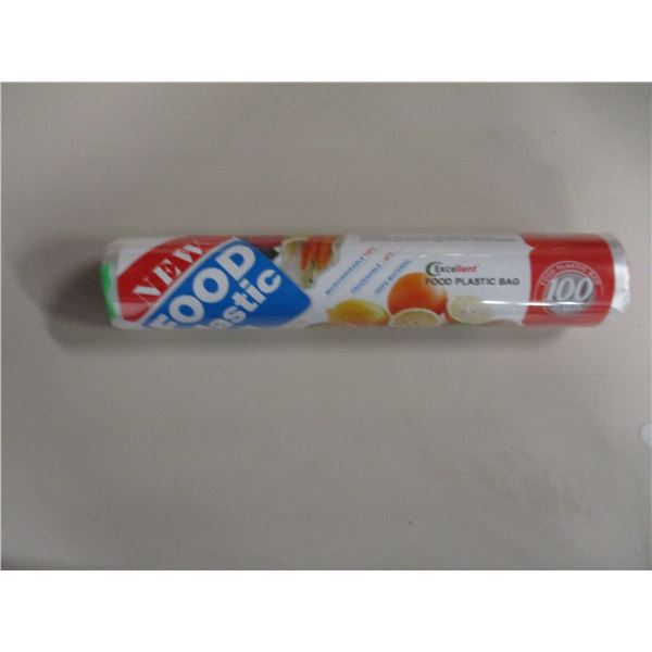 STORE CLOSE-OUT:  FOOD PLASTIC BAGS (100 BAGS/25 X 35 CM) - PER BOX