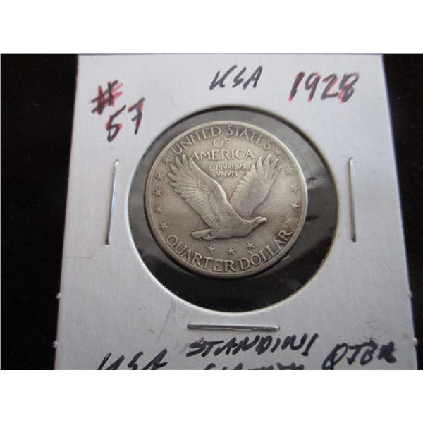 1928 USA STANDING LIBERTY SILVER QUARTER
