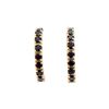 Plated 18KT Yellow Gold 2.05ctw Black Sapphire Earrings