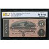 1864 $5 T-69 Confederate PCGS 55PPQ