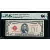 Image 1 : 1928E $5 Legal Tender Note PMG 66EPQ