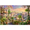 Image 1 : THOMAS KINKADE Lady and the Tramp Plate Signed Giclee on Canvas