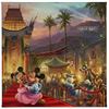 Image 1 : Thomas Kinkade Disney MICKEY MINNIE MOUSE IN HOLLYWOOD Giclee on Canvas