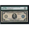 1914 $20 Dallas FRN PMG 25