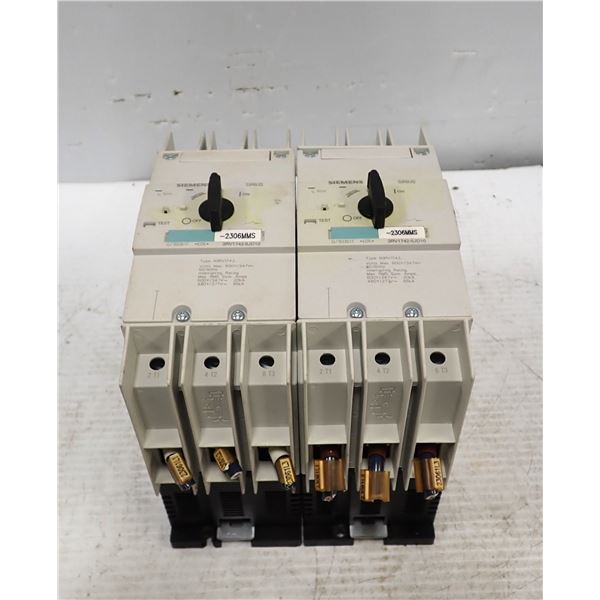 (2) Siemens #3RV1742-5JD10 Circuit Breakers