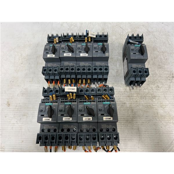 Lot of (9) Siemens Contactors