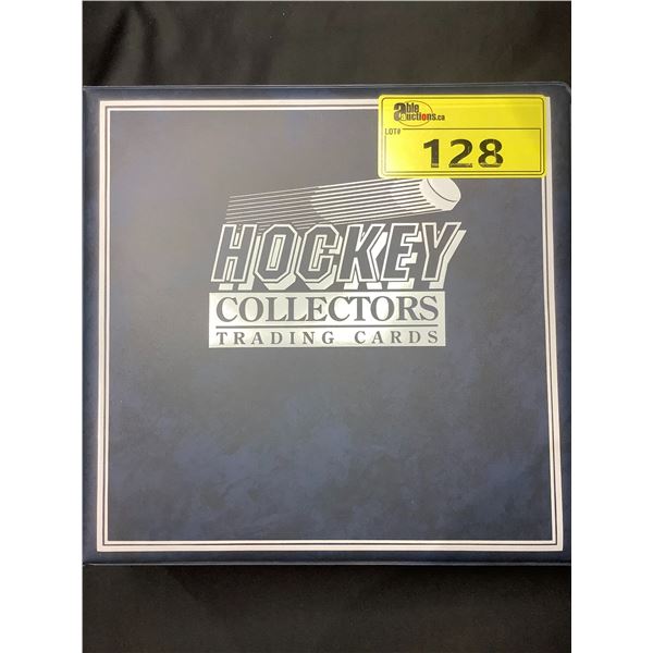 BINDER OF ASSORTED HOCKEY CARDS INCLUDING; 2003 IN THE GAME, 2001 UPPER DECK & 2002 UPPER DECK