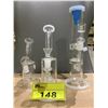 Image 1 : *NEW* 3 ASSORTED SIZE GLASS BONGS INCLUDING; SCAN & MORE