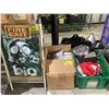 Image 2 : LARGE LOT OF ASSORTED ITEMS INCLUDING; GLASS VIALS, TOWER FAN, LAMP, ORGANIZER & MUCH MORE (MUST