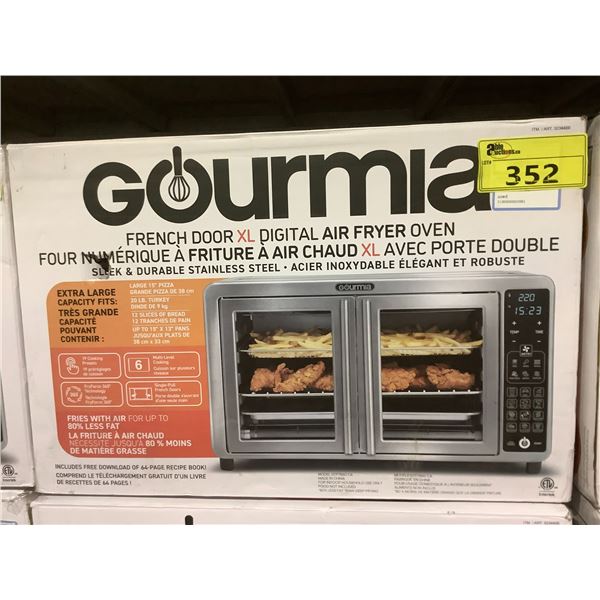 GOURMIA FRENCH DOOR XL DIGITAL AIR FRYER OVEN