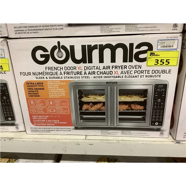 GOURMIA FRENCH DOOR XL DIGITAL AIR FRYER OVEN