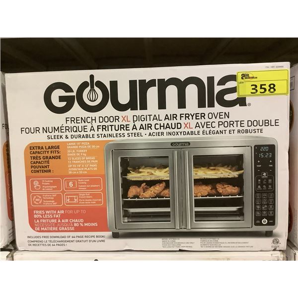 GOURMIA FRENCH DOOR XL DIGITAL AIR FRYER OVEN