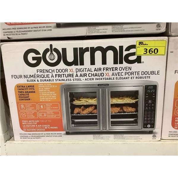 GOURMIA FRENCH DOOR XL DIGITAL AIR FRYER OVEN