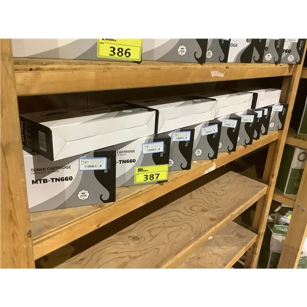 ASSORTED MOUSTACHE BLACK TONER CARTRIDGES MTB-TN660