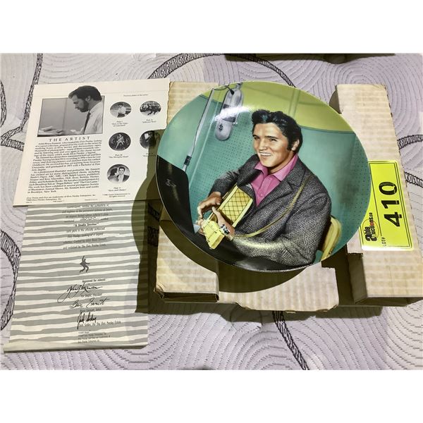 ELVIS PRESLEY LOOKING AT A LEGEND PLATE 6 "A STUDIO SESSION" LIMITED EDITION COLLECTIBLE PLATE WITH