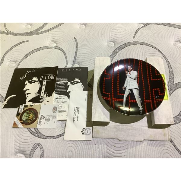 ELVIS PRESLEY "IF I CAN DREAM" LIMITED EDITION COLLECTIBLE PLATE WITH COA