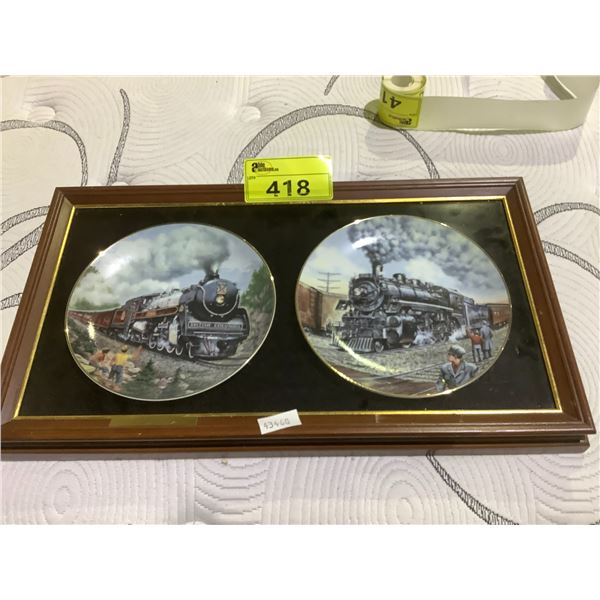 FRAMED "THE ROYAL LADY" & "RETIRED LADY" LIMITED EDITION COLLECTIBLE PLATES