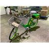 Image 2 : LIME GREEN & YELLOW E-BIKE WITH KEY WITH CHARGER