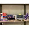 Image 1 : ASSORTED ITEMS INCLUDING; TOASTER OVEN, IRON, KIRKLAND CRYSTAL CLEAR CUTLERY SET & MORE