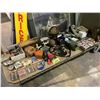 Image 1 : ASSORTED COLLECTIBLES INCLUDING; CANUCKS NUTCRACKER, DESK GLOBE, BINDER OF STICKERS & MORE