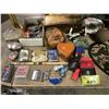Image 2 : ASSORTED COLLECTIBLES INCLUDING; CANUCKS NUTCRACKER, DESK GLOBE, BINDER OF STICKERS & MORE