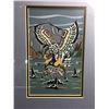 Image 2 : FRAMED MARK HENDERSON L.E.P "THUNDERBIRD CAPTURING KILLER WHALE" SIGNED & NUMBERED-APPROX.11" X 13"