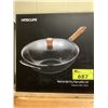 Image 1 : HITECLIFE WOK & STIR FRY PAN WITH LID VULCANO C381