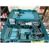 Image 2 : MAKITA CORDLESS DRILL (NO BATTERY) WITH CASE & 2 AIWA SPEAKERS