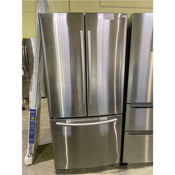 SAMSUNG STAINLESS STEEL FRENCH DOOR FRIDGE WITH ROLLOUT FREEZER