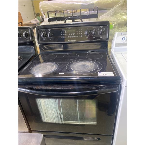 FRIGIDAIRE GALLERY SERIES GLASS TOP 4 BURNER 1 WARMER STOVE WITH CONVECTION OVEN (REQUIRES CLEANING)