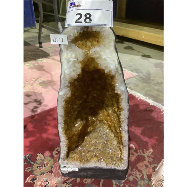 CITRINE CATHEDRAL GEODE 12.62KG- RETAIL $9849.98