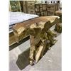Image 4 : SOLID TEAK ROOT CONSOLE TABLE APPROX 48X16"