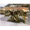 Image 1 : SOLID TEAK ROOT CONSOLE TABLE APPROX 47X15.5"