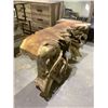 Image 3 : SOLID TEAK ROOT CONSOLE TABLE APPROX 47X15.5"