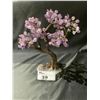 Image 1 : AMETHYST CRYSTAL TREE ON AMETHYST GEODE BASE APPROX 15" TALL- RETAIL $2494.98