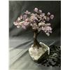Image 2 : AMETHYST CRYSTAL TREE ON AMETHYST GEODE BASE APPROX 11" TALL- RETAIL $1894.98