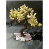 Image 1 : CITRINE CRYSTAL TREE ON AMETHYST GEODE BASE APPROX 15" TALL- RETAIL $2484.98
