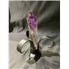 Image 2 : AMETHYST POINT WITH BLACK METAL STAND APPROX 7" (WITH STAND)- RETAIL $1189.98