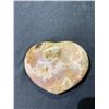 Image 1 : PINK AMETHYST HEART APPROX 3-1/2" RETAIL $494.98
