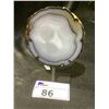 Image 1 : AGATE SLICE ON METAL STAND APPROX 5X5-1/2" RETAIL $1298.51