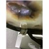 Image 3 : AGATE SLICE ON METAL STAND APPROX 4-1/2X5" RETAIL $1298.51