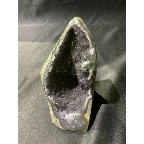 BLACK AMETHYST GEODE APPROX 4-1/2X3X3  RETAIL $1289.98