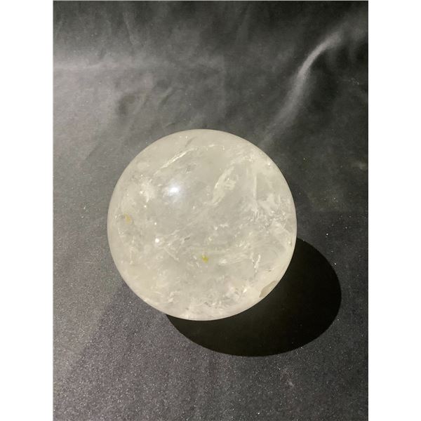 CLEAR QUARTZ SPHERE APPROX 4" RETAIL $1298.54