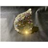 Image 1 : AMETHYST TITANIUM GEODE APPROX 4X3-1/2X2" RETAIL $698.75