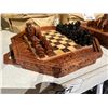 Image 2 : 100% HAND-CARVED CHESS SET IMPORTED FROM BALI 13-1/2X13-1/2"