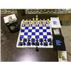 Image 1 : BEST CHESS SET EVER HEAVY WEIGHT EDITION, SILICON BLUE BOARD 20X20", 4X WEIGHTED PIECES, 30 PAGE