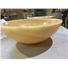 Image 2 : NATURAL STONE HONEY ONYX ROUND VESSEL SINK 16-3/4X5-1/2"