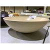 Image 2 : NATURAL STONE MARBLE ROUND VESSEL SINK 17X5-1/2"