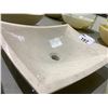 Image 2 : NATURAL STONE MARBLE VESSEL SINK 18-1/2X14-1/2X5"